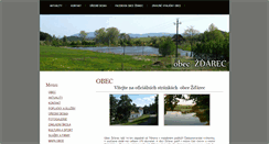 Desktop Screenshot of obec-zdarec.cz